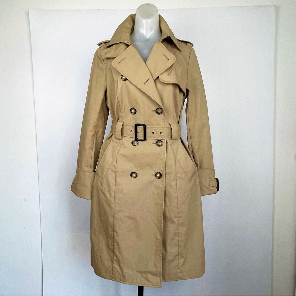 Tory Burch Tan Trench Coat size 8